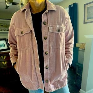 Madewell Blush Corduroy Shacket with pockets !!;);)